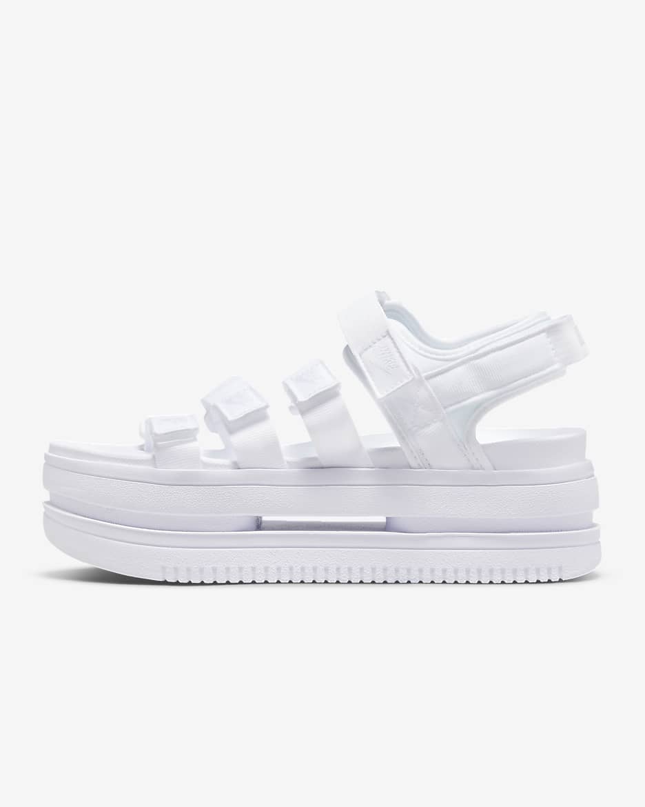 All white nike sandals hotsell